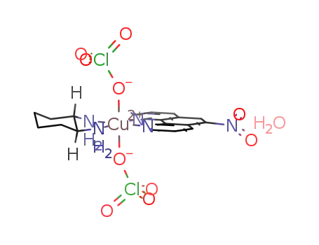 [copper(II)((1S,2S)-diaminocyclohexane)(5-nitro-1,10-phenanthroline)](perchlorate)2 monohydrate
