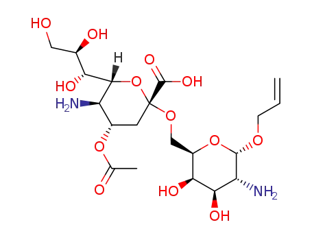 allyl 6-O-(5-amino-3,5-dideoxy-α-D-neuraminopyranosyl)-2-amino-2-deoxy-α-D-galactopyranoside