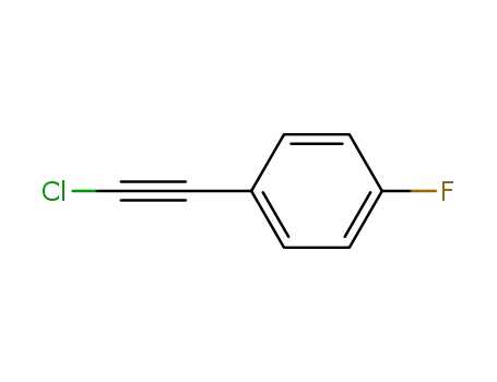 Molecular Structure of 1737-34-4 (Benzene, 1-(chloroethynyl)-4-fluoro-)