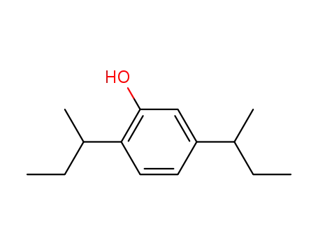Molecular Structure of 54932-77-3 (2,5-Bis(1-methylpropyl)phenol)