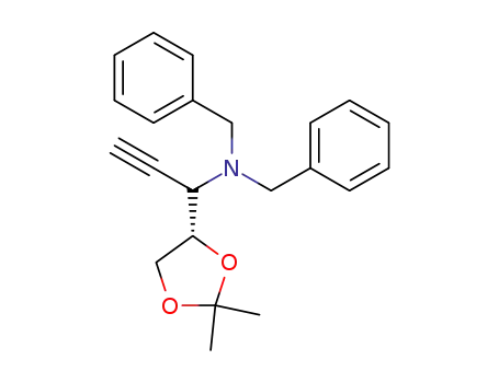 N,N-dibenzyl-1-((S)-2,2-dimethyl-1,3-dioxolan-4-yl)-prop-yn-1-amine