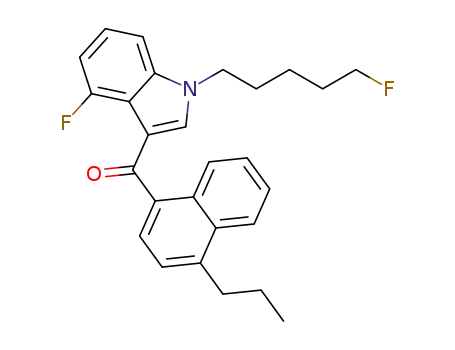 4-fluoro-1-(5-fluoropentyl)-3-[(4-propylnaphthalen-1-yl)-carbonyl]-1H-indole