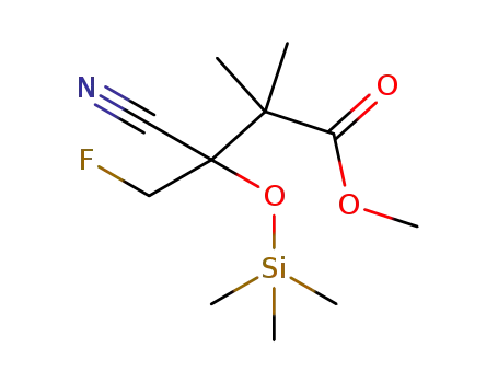 methyl 3-cyano-4-fluoro-2,2-dimethyl-3-trimethylsilyloxybutanoate