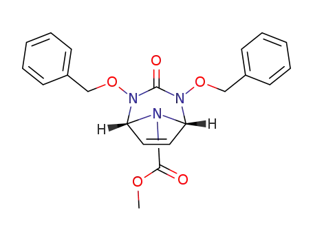 (±)-(5R,1S)-methyl-3-oxo-2,4-bis(phenylmethoxy)-2,4,8-triazabicyclo[3.2.1]oct-6-en-8-carboxylate