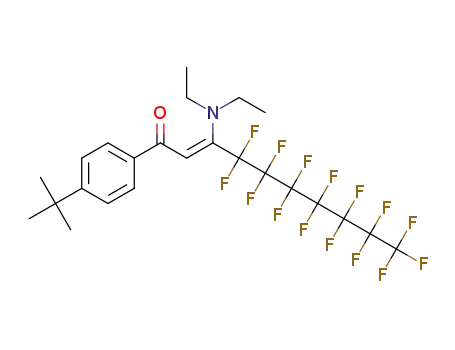 (Z)-1-(4-(tert-butyl)phenyl)-3-(diethylamino)-4,4,5,5,6,6,7,7,8,8,9,9,10,10,10-pentadecafluorodec-2-en-1-one