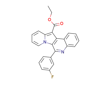 ethyl 6-(3-fluorophenyl)indolizino[3,2-c]quinoline-12-carboxylate