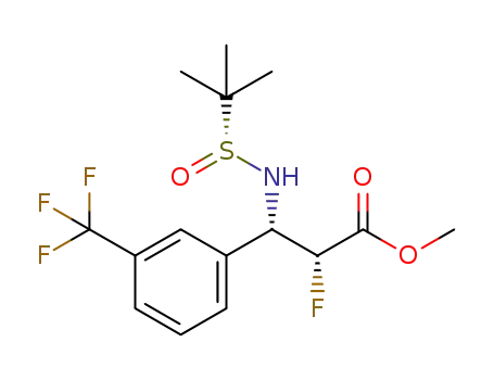 (RS,2R,3S)-2-fluoro-3-(2-methylpropane-2-sulfinylamino)-3-(3-trifluoromethylphenyl)propionic acid methyl ester