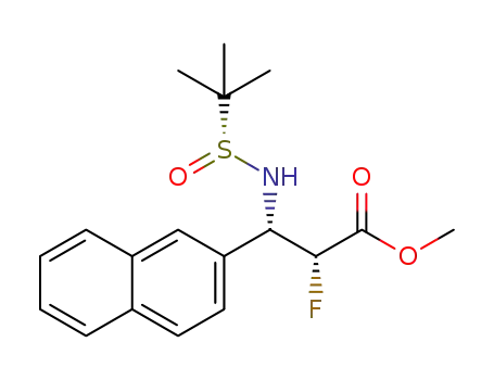 (RS,2R,3S)-2-fluoro-3-(2-methylpropane-2-sulfinylamino)-3-naphthalen-2-ylpropionic acid methyl ester