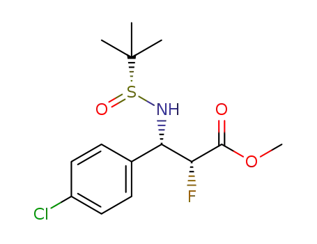 (RS,2R,3S)-3-(4-chlorophenyl)-2-fluoro-3-(2-methylpropane-2-sulfinylamino)propionic acid methyl ester