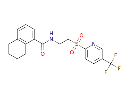 N-(2-((5-(trifluoromethyl)pyridin-2-yl)sulfonyl)ethyl)-5,6,7,8-tetrahydronaphthalene-1-carboxamide