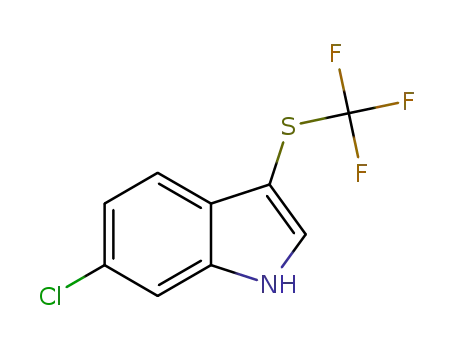 6-chloro-3-((trifluoromethyl)thio)-1H-indole