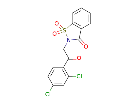 2-[2-(2,4-dichlorophenyl)-2-oxoethyl]-1,2-benzothiazol-3(2H)-one 1,1-dioxide
