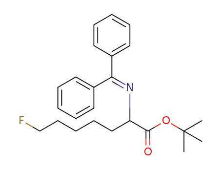 tert-butyl (RS)-2-((diphenylmethylene)amino)-7-fluoroheptanoate