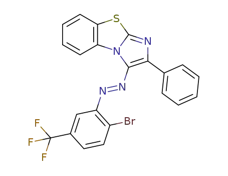 (E)-3-((2-bromo-5-(trifluoromethyl)phenyl)diazenyl)-2-phenylbenzo[d]imidazo[2,1-b]thiazole
