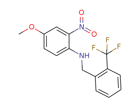 4-methoxy-2-nitro-N-(2-(trifluoromethyl)benzyl)aniline