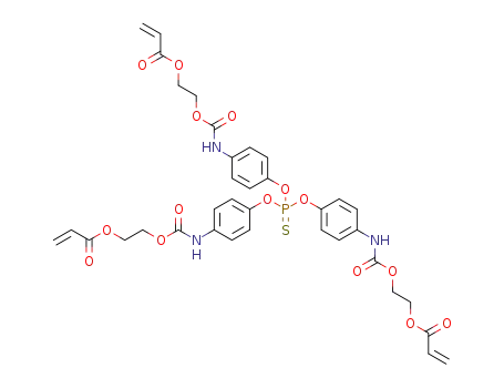 phosphorothioyltris(oxy-4,1-phenyleneiminocarbonyloxyethane-2,1-diyl)triacrylate