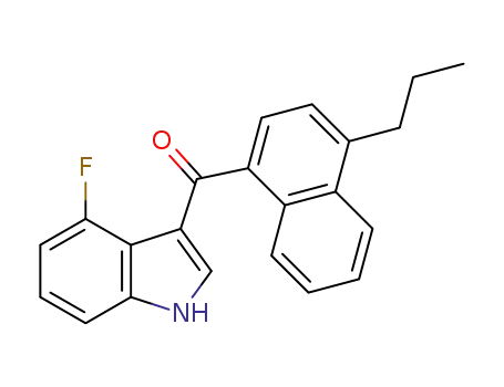 4-fluoro-3-[(4-propylnaphthalen-1-yl)carbonyl]-1H-indole