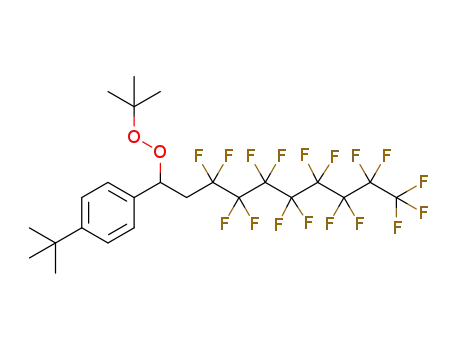 1-(tert-butyl)-4-(1-(tert-butylperoxy)-3,3,4,4,5,5,6,6,7,7,8,8,9,9,10,10,10-heptadecafluorodecyl)benzene