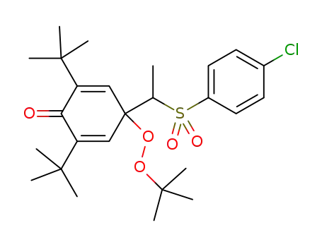 2,6-di-tert-butyl-4-(tert-butylperoxy)-4-(1-((4-chlorophenyl)sulfonyl)ethyl)cyclohexa-2,5-dien-1-one