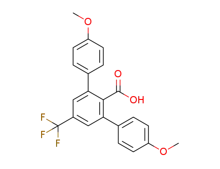 2,6-bis(4-methoxyphenyl)-4-(trifluoromethyl)benzoic acid