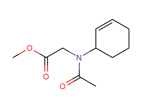 methyl 2-{N-[(1RS)-cyclohex-2-en-1-yl]acetamido}acetate