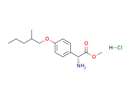 methyl (2R)-2-amino-2-[4-(2-methylpentyloxy)phenyl]acetate hydrochloride