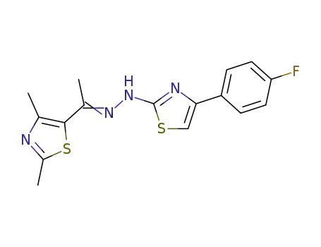 2-(4-(4-fluorophenyl)thiazol-2-yl)-1-(1-(2,4-dimethylthiazol-5-yl)ethylidene)hydrazine