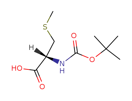Molecular Structure of 16947-80-1 (BOC-CYS(ME)-OH)