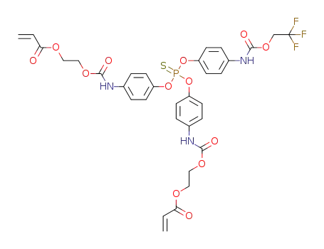 [(4-{[(2,2,2-trifluoroethoxy)carbonyl]amino}phenoxy)thiophosphoryl]bis(oxybenzene-4,1-diylcarbamoyloxyethane-2,1-diyl)diacrylate