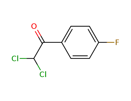 Molecular Structure of 5157-58-4 (Ethanone, 2,2-dichloro-1-(4-fluorophenyl)- (9CI))