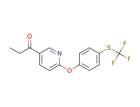 1-(6-(4-((trifluoromethyl)thio)phenoxy)pyridin-3yl)propan-1-one