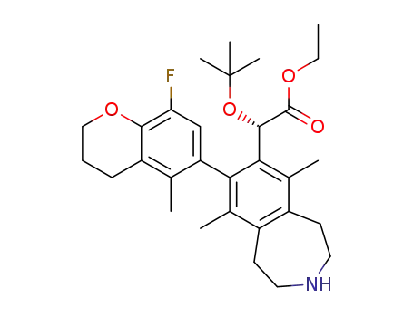 (2S)-ethyl 2-(tert-butoxy)-2-((M)-8-(8-fluoro-5-methylchroman-6-yl)-6,9-dimethyl-2,3,4,5-tetrahydro-1H-benzo[d]azepin-7-yl)acetate