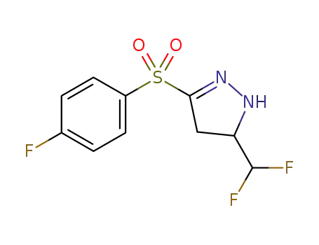 3-((4-fluorophenyl)sulfonyl)-5-(difluoromethyl)-4,5-dihydro-1H-pyrazole