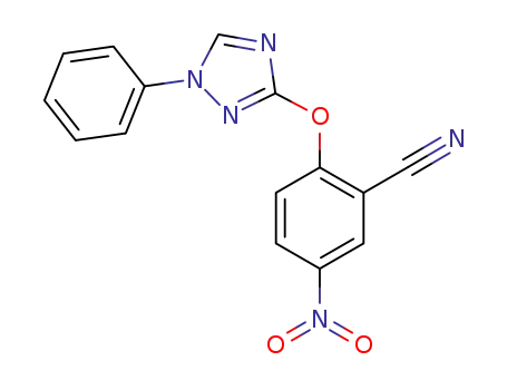 5-nitro-2-((1-phenyl-1H-1,2,4-triazol-3-yl)oxy)benzonitrile