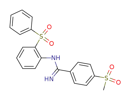 N-(2-benzenesulfonyl-phenyl)-4-methanesulfonyl-benzamidine