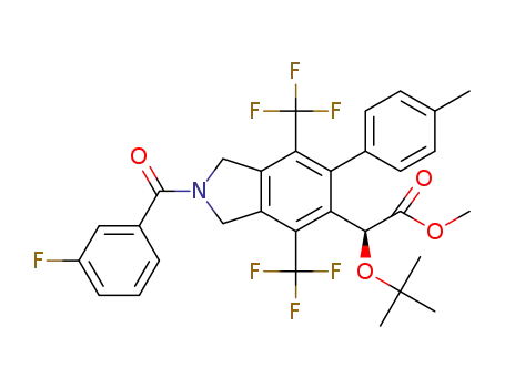 (S)-methyl 2-(tert-butoxy)-2-(2-(3-fluorobenzoyl)-6-(p-tolyl)-4,7-bis(trifluoromethyl)isoindolin-5-yl)acetate