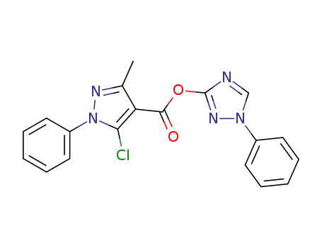 1-phenyl-1H-1,2,4-triazol-3-yl5-chloro-3-methyl-1-phenyl-1H-pyrazole-4-carboxylate