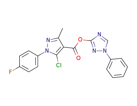 1-phenyl-1H-1,2,4-triazol-3-yl5-chloro-1-(4-fluorophenyl)-3-methyl-1H-pyrazole-4-carboxylate