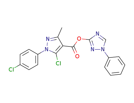1-phenyl-1H-1,2,4-triazol-3-yl5-chloro-1-(4-chlorophenyl)-3-methyl-1H-pyrazole-4-carboxylate