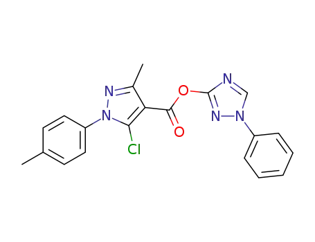 1-phenyl-1H-1,2,4-triazol-3-yl5-chloro-3-methyl-1-(p-tolyl)-1H-pyrazole-4-carboxylate