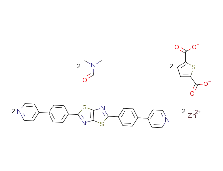[Zn2(2,5-bis(4-(pyridine-4-yl)phenyl)thiazolo[5,4-d]thiazole)2(2,5-thiophene dicarboxylate)2]n*2DMF