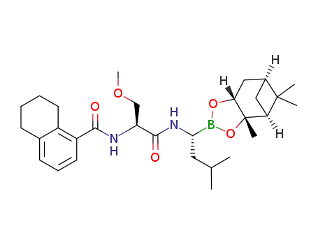 N-((S)-3-methoxy-1-(((R)-3-methyl-1-((3aS,4S,6S,7aR)-3a,5,5-trimethylhexahydro-4,6-methanobenzo[d][1,3,2]dioxaborol-2-yl)butyl)amino)-1-oxopropan-2-yl)-5,6,7,8-tetrahydronaphthalene-1-carboxamide
