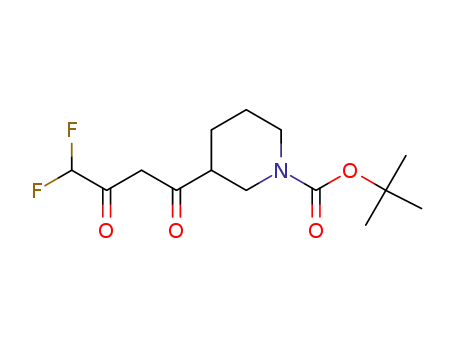tert-butyl 3-(4,4-difluoro-3-oxobutanoyl)piperidine-1-carboxylate