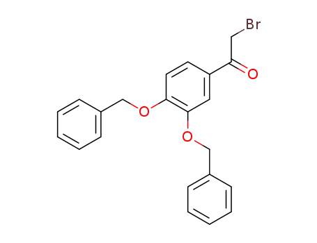 Molecular Structure of 27628-05-3 (Ethanone, 1-[3,4-bis(phenylmethoxy)phenyl]-2-bromo-)