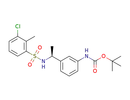 (S)-tert-butyl (3-(1-(3-chloro-2-methylphenylsulfonamido)ethyl)phenyl)carbamate