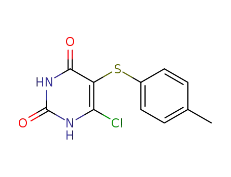 6-chloro-5-(p-tolylthio)pyrimidine-2,4(1H,3H)-dione