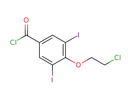 3,5-diiodo-4-(2-chloroethoxy)benzoyl chloride