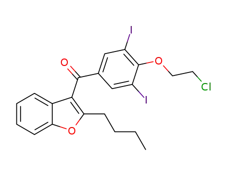 2-butyl-3-[3,5-diiodo-4-(2-chloroethoxy)benzoyl]benzofuran