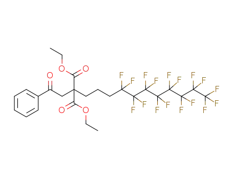 diethyl 2-(4,4,5,5,6,6,7,7,8,8,9,9,10,10,11,11,11-heptadecafluoroundecyl)-2-(2-oxo-2-phenylethyl)malonate
