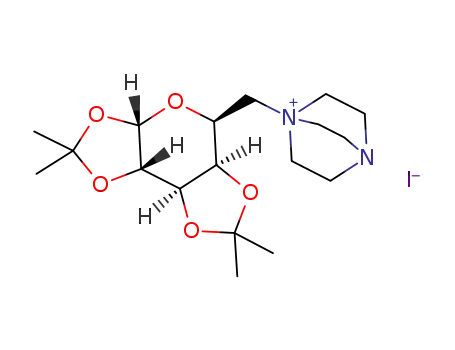 1-(((3aS,5S,5aR,8aR,8bS)-2,2,7,7-tetramethyltetrahydro-3aH-bis [1,3]dioxolo[4,5-b:4′,5′-d]pyran-5-yl)methyl)-4-aza-1-azoniabicyclo[2.2.2] octane iodide